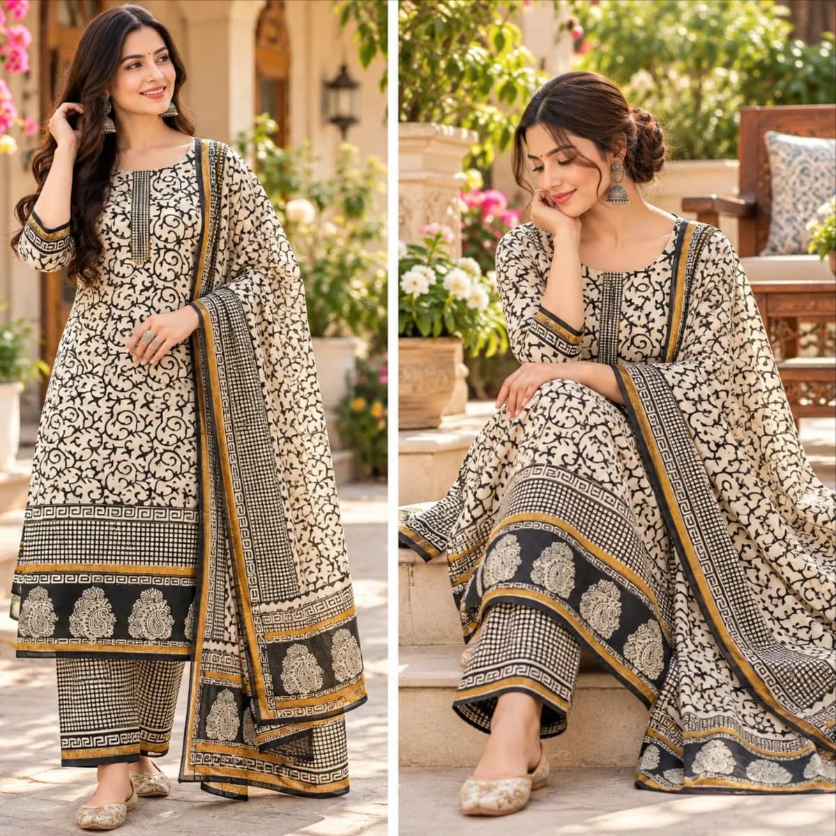 Chanderi Silk Suit