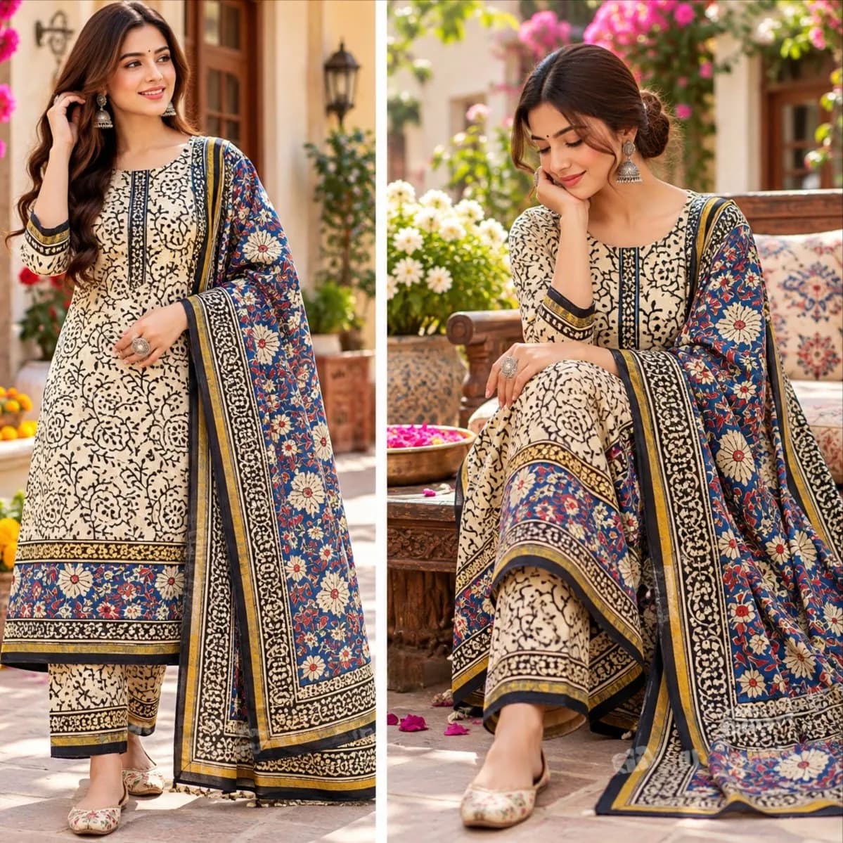 Chanderi Silk Suit