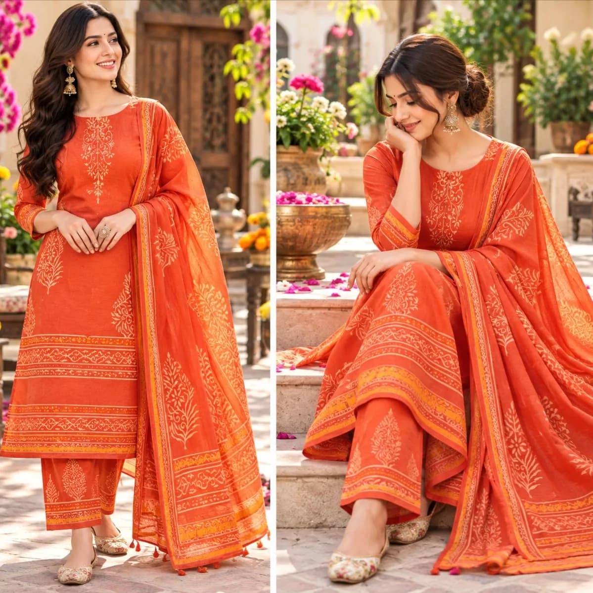 Chanderi Silk Suit