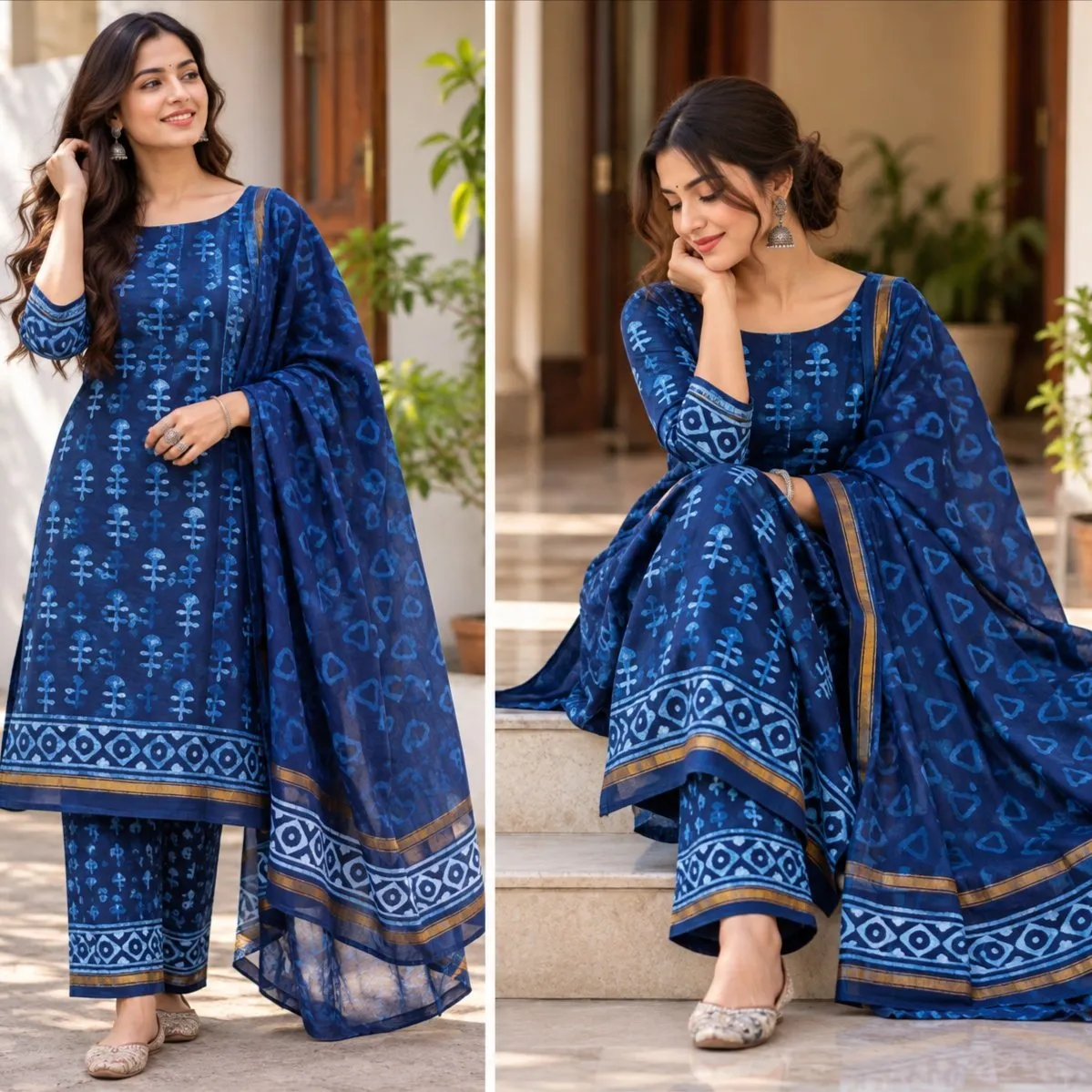 Chanderi Silk Suit