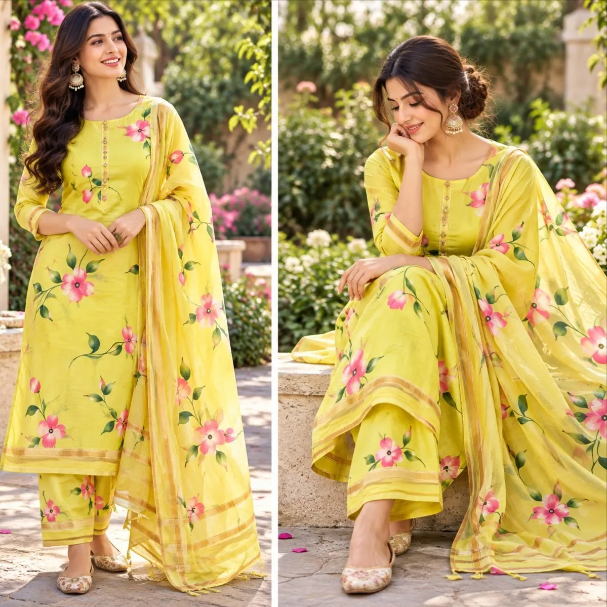 Chanderi Silk Suit