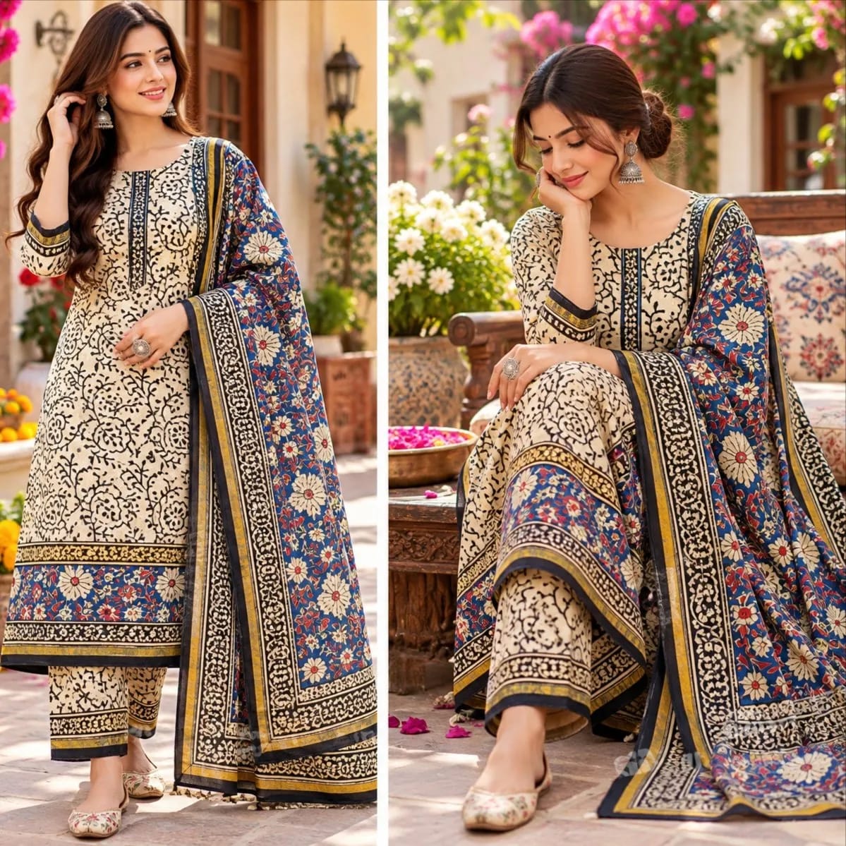 Chanderi Silk Suit