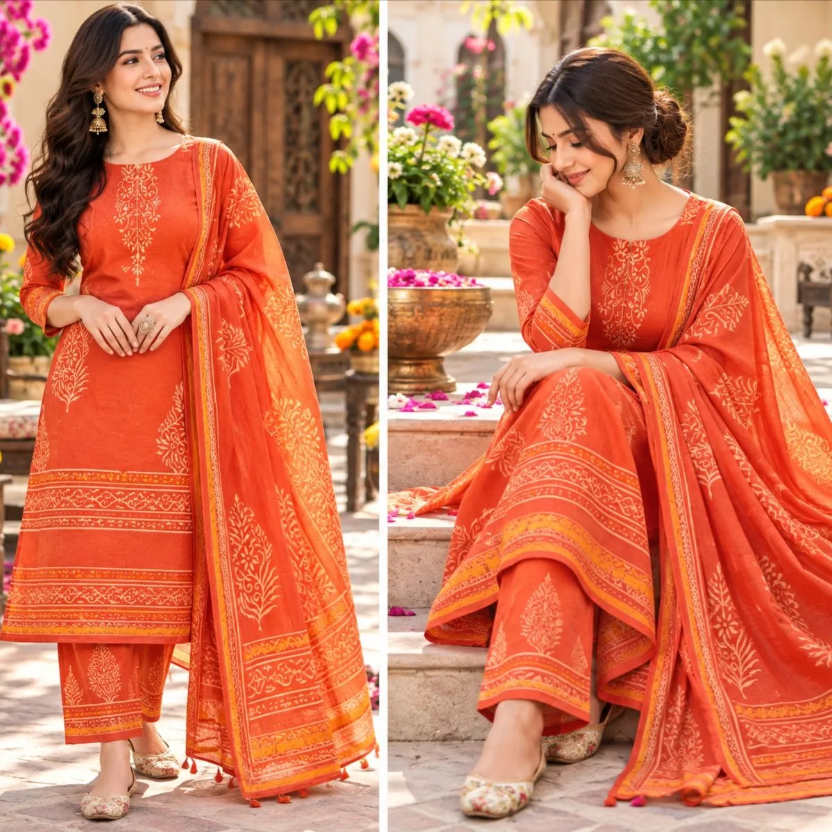 Chanderi Silk Suit
