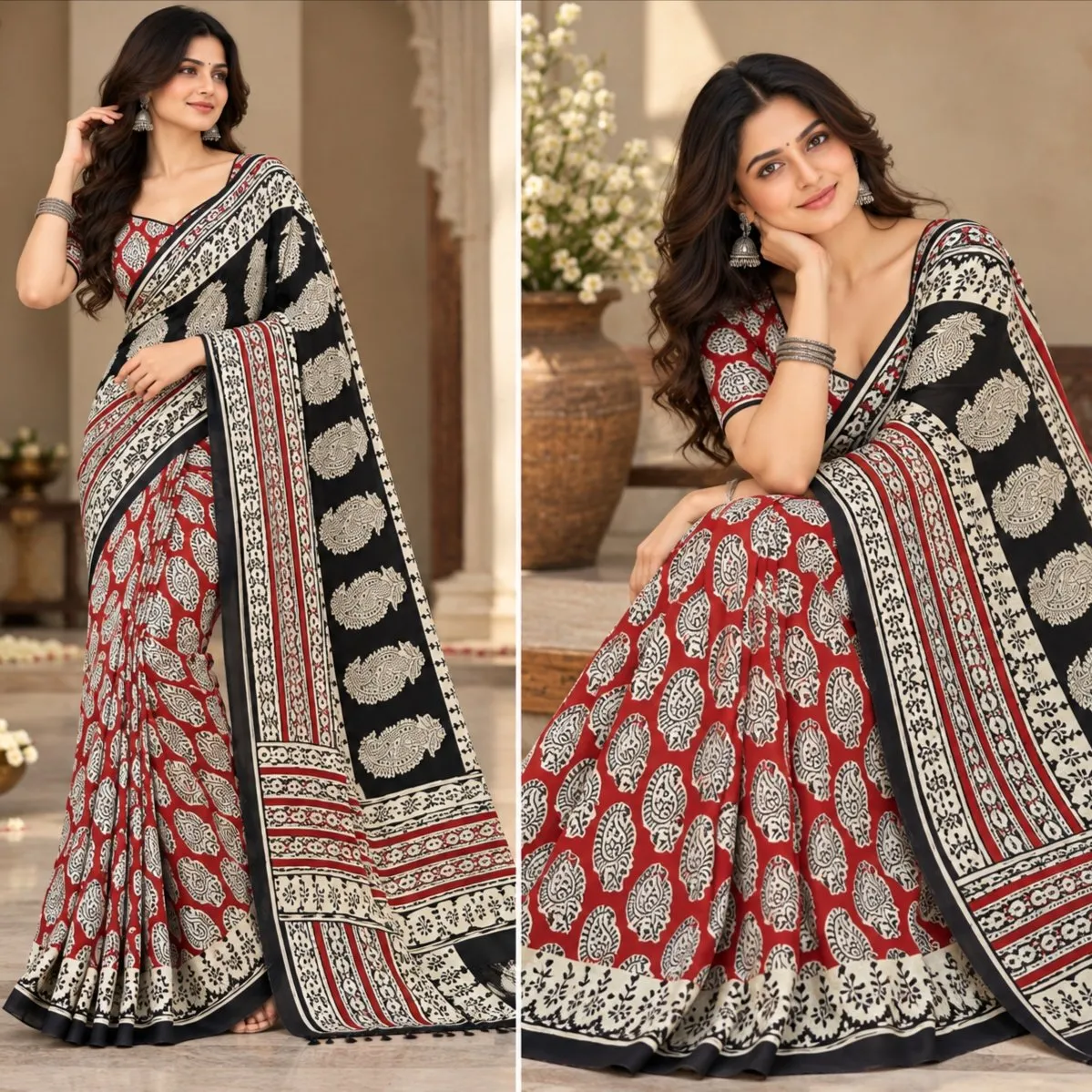 Model Silk Saree