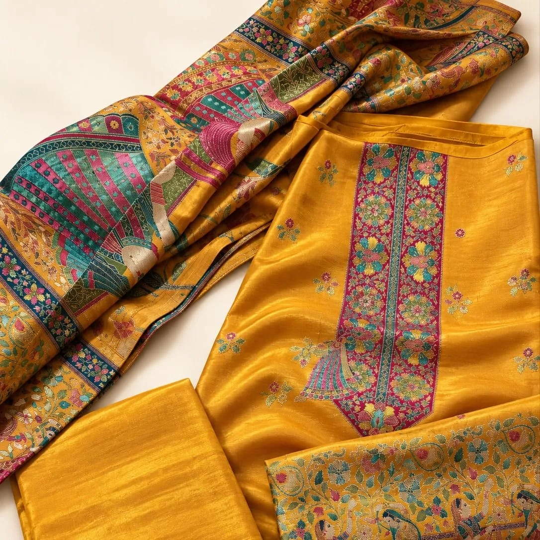 Butter Silk Zari Suit