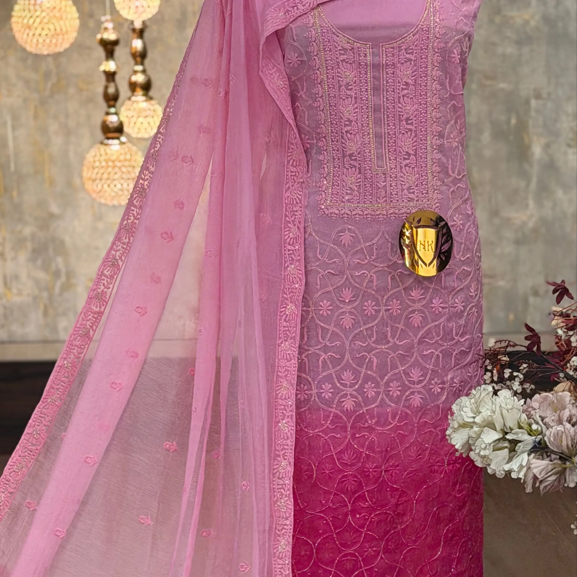 Mal Chanderi Suit